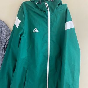 Green adidas wind breaker